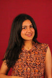 Maroon Vine Kalamkari Long Kurti