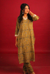 Ochre Floral Crochet Co-ord Set