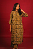 Olive Petal Mandarin Co-ord Set