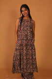 Midnight Bloom Angarakha Co Ord Set