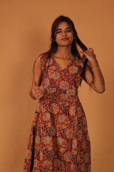 Crimson Floral Crochet Co-ord Set