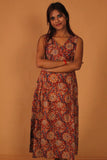 Crimson Floral Crochet Co-ord Set