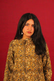 Olive Petal Mandarin Co-ord Set