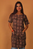 Ebony Wheel Kalamkari Tunic