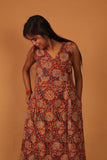 Crimson Floral Crochet Co-ord Set